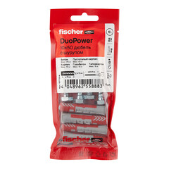 Дюбель универсальный Fischer DuoPower 10x50 мм нейлон с шурупом (4 шт.) - фото 3