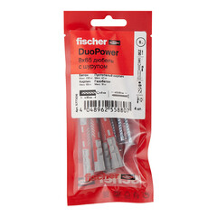Дюбель универсальный Fischer DuoPower 8x65 мм нейлон с шурупом (4 шт.) - фото 3