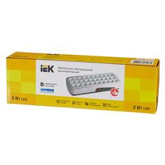 Светильник светодиодный накладной IEK ДБА 3926 6500К 3 Вт 220 В аккумуляторный IP20 (579031) - фото 3