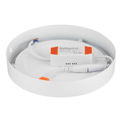 Светильник светодиодный Navigator 4000К 12 Вт белый IP20 (71393) - фото 5