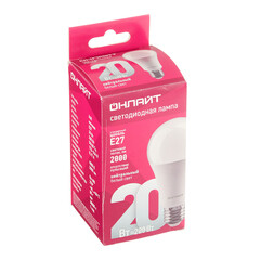 Лампа светодиодная Онлайт E27 4000К 20 Вт 1800 Лм 220-240 В груша A60 матовая - фото 3