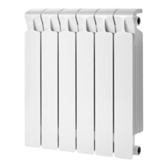Радиатор биметаллический Rifar Monolit 500 мм 6 секций 3/4 боковое подключение белый - фото 1