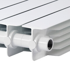 Радиатор биметаллический Rifar Monolit 500 мм 10 секций 3/4 боковое подключение белый - фото 2