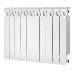 Радиатор биметаллический Rifar Monolit 500 мм 10 секций 3/4 боковое подключение белый - фото 1