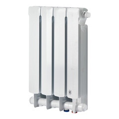 Радиатор биметаллический Rifar Base Ventil 500 мм 4 секции 3/4 нижнее левое подключение белый - фото 1