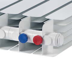 Радиатор биметаллический Rifar Base Ventil 500 мм 4 секции 3/4 нижнее левое подключение белый - фото 2