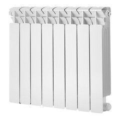 Радиатор биметаллический Rifar Base Ventil 500 мм 8 секций 3/4 нижнее левое подключение белый - фото 1