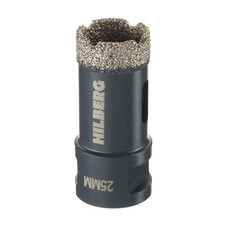 Коронка алмазная по керамограниту 25 мм Hilberg Super Hard (HH625)
