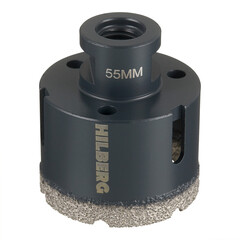 Коронка алмазная по керамограниту 55 мм Hilberg Super Hard (HH655) - фото 3