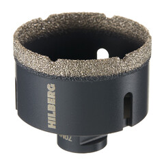 Коронка алмазная по керамограниту 70 мм Hilberg Super Hard (HH670) - фото 1