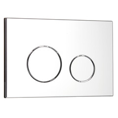 Клавиша смыва для инсталляций Cersanit Twins хром (63523) - фото 1