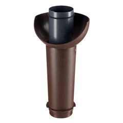 Вентиляционный выход канализации Krovent Pipe-VT изолированный d110 мм коричневый - фото 2