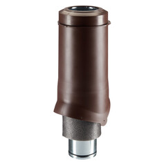 Вентиляционный выход Krovent Pipe-VT изолированный d125 мм коричневый - фото 1