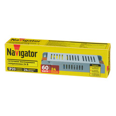Блок питания для светодиодной ленты Navigator ND-P60 220/24 В 60 Вт IP20 (95447) - фото 3