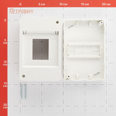 Щит распределительный навесной DKC Frame ЩРН-П пластиковый IP40 140,3х93,8х86,2 мм 4 модуля - фото 2