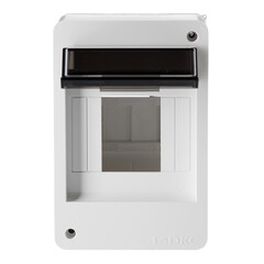 Щит распределительный навесной DKC Frame ЩРН-П пластиковый IP40 140,3х93,8х86,2 мм 4 модуля непрозрачная дверь - фото 3