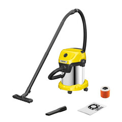 Строительный пылесос Karcher WD 3 S V-17/4/20 1000 Вт 17 л (1.628-135.0) - фото 13