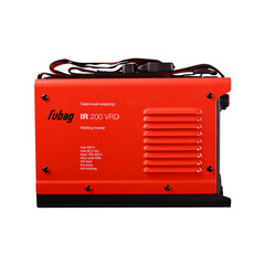 Сварочный аппарат инверторного типа Fubag IR 200 V.R.D. ММА с маской сварщика в комплекте (41328,2) - фото 3