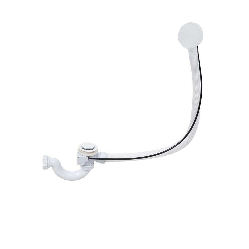 Изображение товара Сифон для ванны Wirquin 1 1/2х50 мм проточный с переливом d70 мм белый
