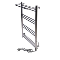 Полотенцесушитель электрический Тера Богема с полкой 1000х532 мм 91 Вт с терморегулятором правый хром - фото 1