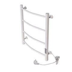 Полотенцесушитель электрический Тера Ребро 600х432 мм 42 Вт с терморегулятором правый белый - фото 3