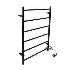 Полотенцесушитель электрический Тера Классика 800х525 мм 86 Вт правый черный матовый - фото 3