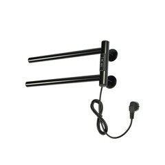 Полотенцесушитель электрический Тера Игла 180х400 мм 18 Вт с терморегулятором черный матовый - фото 4