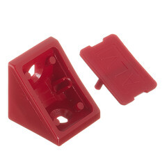 Уголок мебельный пластиковый 21х21х21 мм красное дерево с шурупом (6 шт.) - фото 4