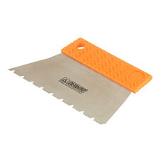 Шпатель для клея зубчатый Дельта 180 мм В5 нержавеющая сталь с эргономичной ручкой (10800-В5)