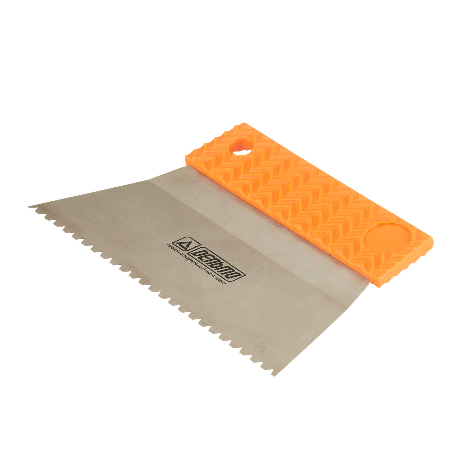 

Шпатель для клея зубчатый Дельта 180 мм В3 нержавеющая сталь с эргономичной ручкой (10800-В3)