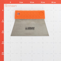 Шпатель для клея зубчатый Дельта 180 мм А3 нержавеющая сталь с эргономичной ручкой (10800-А3) - фото 2