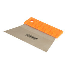 Шпатель для клея зубчатый Дельта 180 мм А2 нержавеющая сталь с эргономичной ручкой (10800-А2)