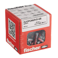 Дюбель универсальный Fischer DuoPower 5x25 мм нейлон (100 шт.) - фото 3