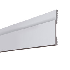 Плинтус экополимер Солид 80х12х2000 мм белый (1 UHD 42/80) - фото 2