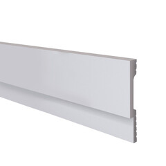 Плинтус экополимер Солид 80х12х2000 мм белый (1 UHD 42/80) - фото 1