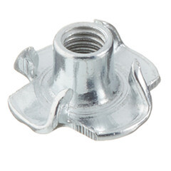 Гайка мебельная забивная оцинкованная M5 (10 шт.) - фото 1