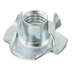 Гайка мебельная забивная оцинкованная M6 (10 шт.) - фото 1