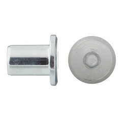 Изображение товара Гайка-втулка плоская оцинкованная M6х12 мм (4 шт.)