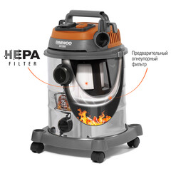 Строительный пылесос Daewoo DAVC 2514S 1400 Вт 25 л - фото 7