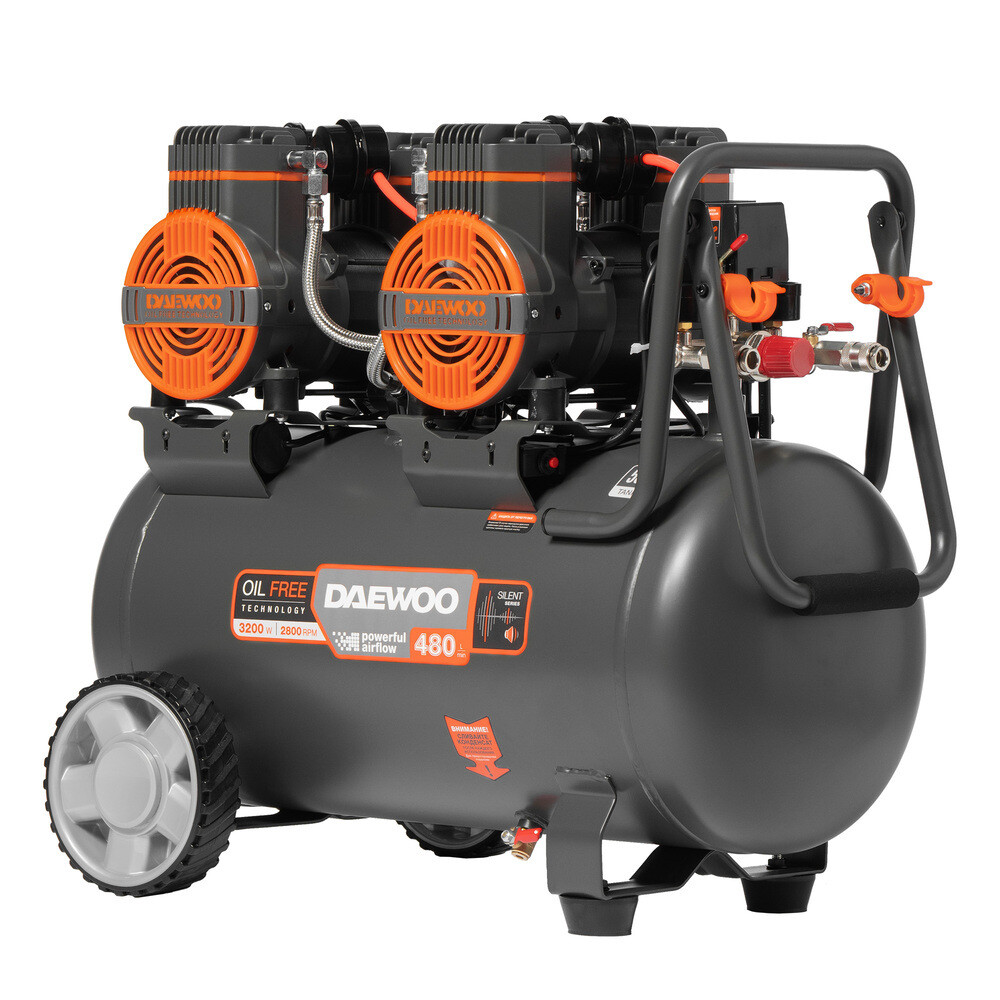 

Компрессор безмасляный Daewoo DAC 480S 50 л 3,2 кВт