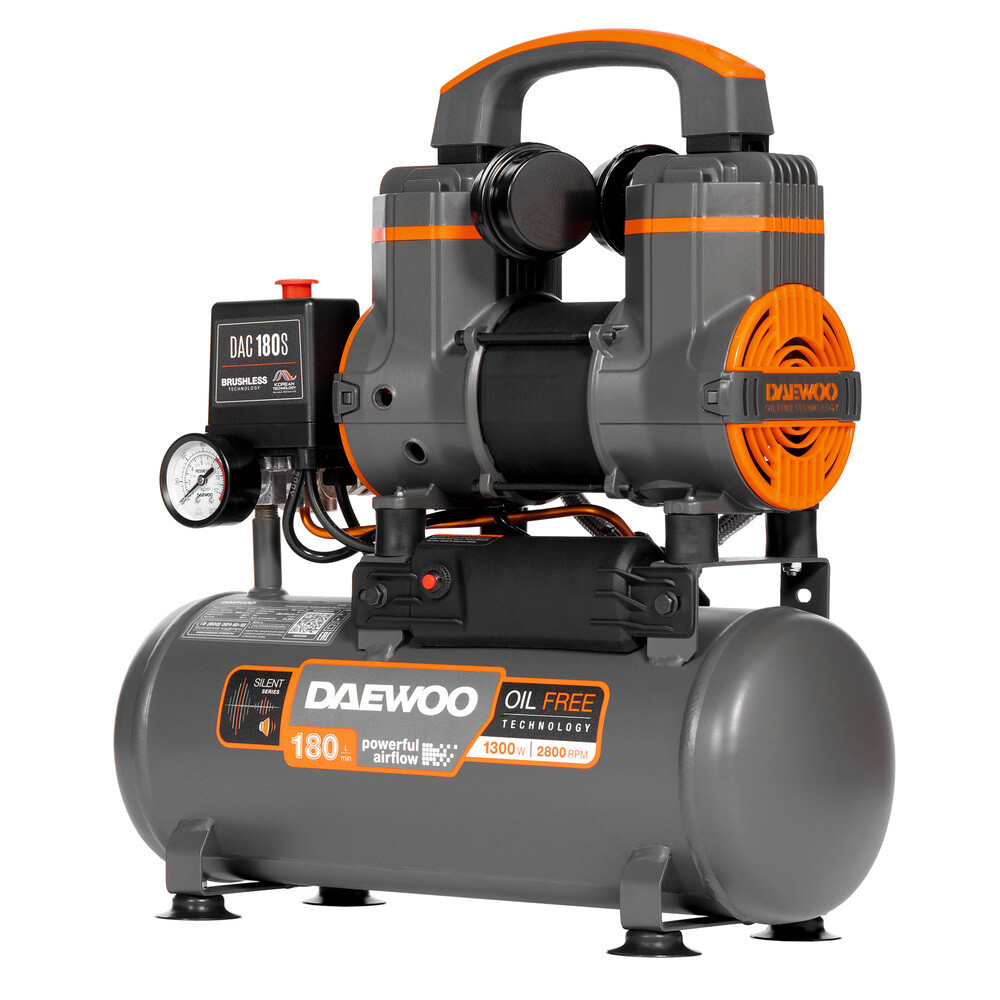 Изображение товара Компрессор безмасляный Daewoo DAC 180S 9 л 1,3 кВт