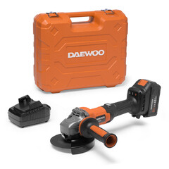 Шлифмашина угловая аккумуляторная Daewoo Dag 2521Li Set 21 В 4Ач Li-Ion d125 мм 1 АКБ и ЗУ - фото 16