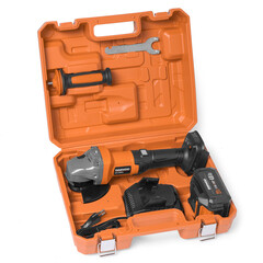 Шлифмашина угловая аккумуляторная Daewoo Dag 2521Li Set 21 В 4Ач Li-Ion d125 мм 1 АКБ и ЗУ - фото 14