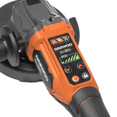 Шлифмашина угловая аккумуляторная Daewoo Dag 3021Li Set 21 В 4Ач Li-Ion d125 мм 1 АКБ и ЗУ - фото 9