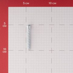 Стяжка шурупная оцинкованная 6,3х50 мм потайная головка HEX 4 (15 шт.) - фото 4