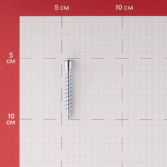 Стяжка шурупная оцинкованная 7х50 мм потайная головка HEX 4 (15 шт.) - фото 4