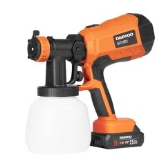 Краскопульт аккумуляторный Daewoo DAPS 1121Li SET 21 В 1,2 л 2,5 Ач Li-lon с 1 АКБ и ЗУ - фото 1