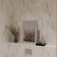 Керамогранит Lavelly Calacatta Imperia белый полированный 1200x600x8,5 мм (2 шт.=1,44 кв.м) - фото 3