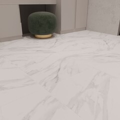 Керамогранит Lavelly Statuario Ligure белый матовый 600x600x8,2 мм (4 шт.=1,44 кв.м) - фото 3