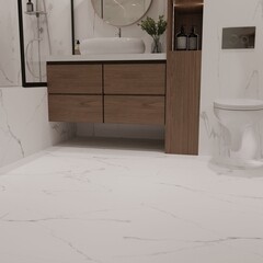 Керамогранит Lavelly Carrara Antico белый матовый 600x600x8,2 мм (4 шт.=1,44 кв.м) - фото 3